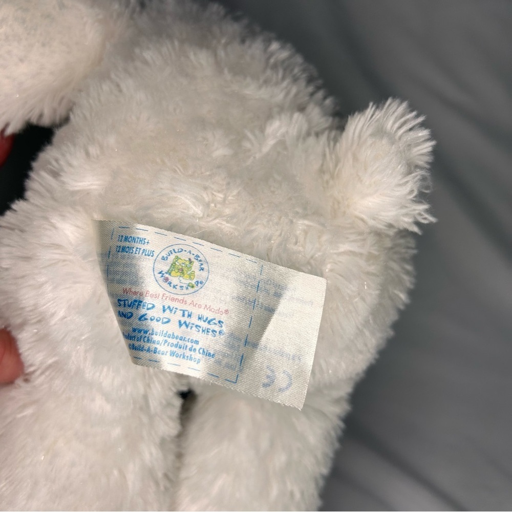 Build-A-Bear White Plush with Rainbow Accents - Picture 8 of 9